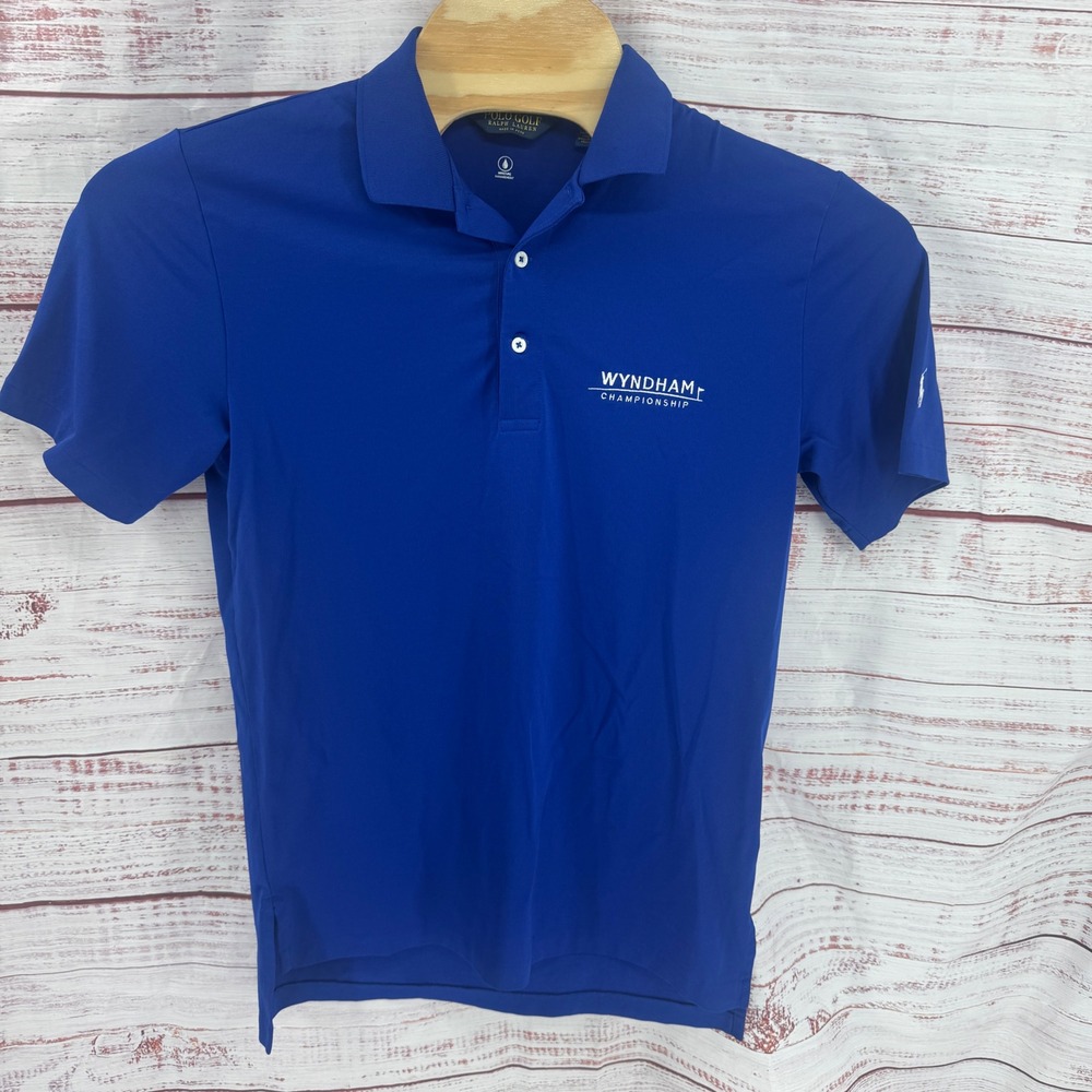 Polo Golf Ralph Lauren Polo Shirt Small Wyndham Championship Blue Pima Cotton